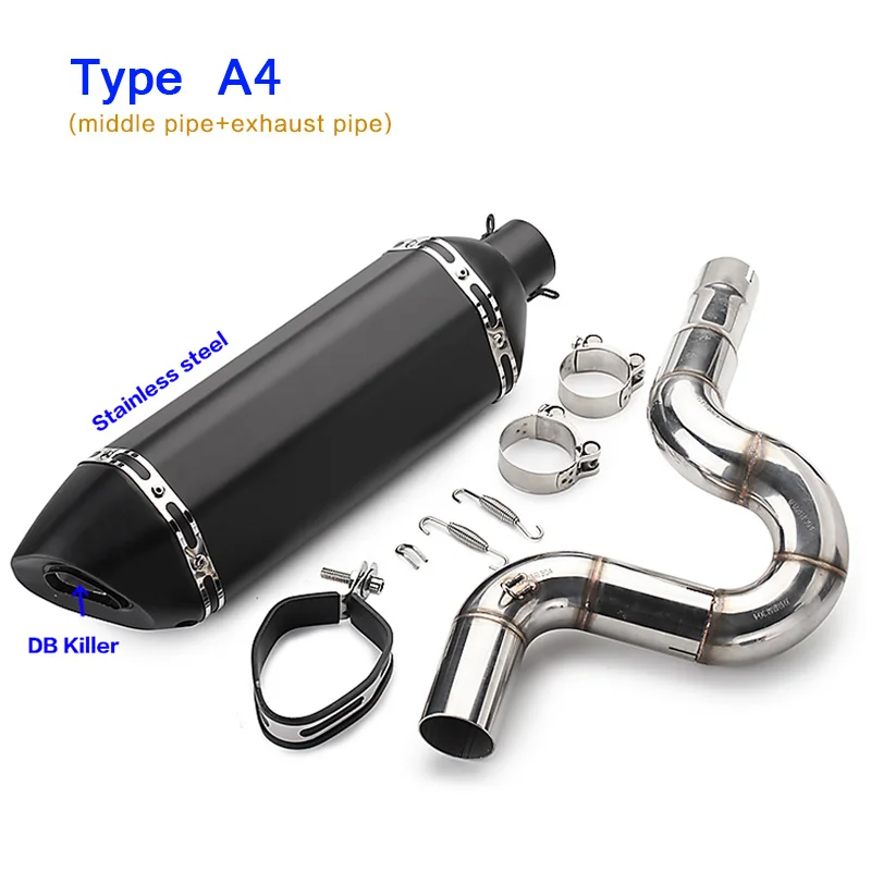 TRK 502 Full System универсальный глушитель выхлопной трубы мотоцикла Pipe Escape moto