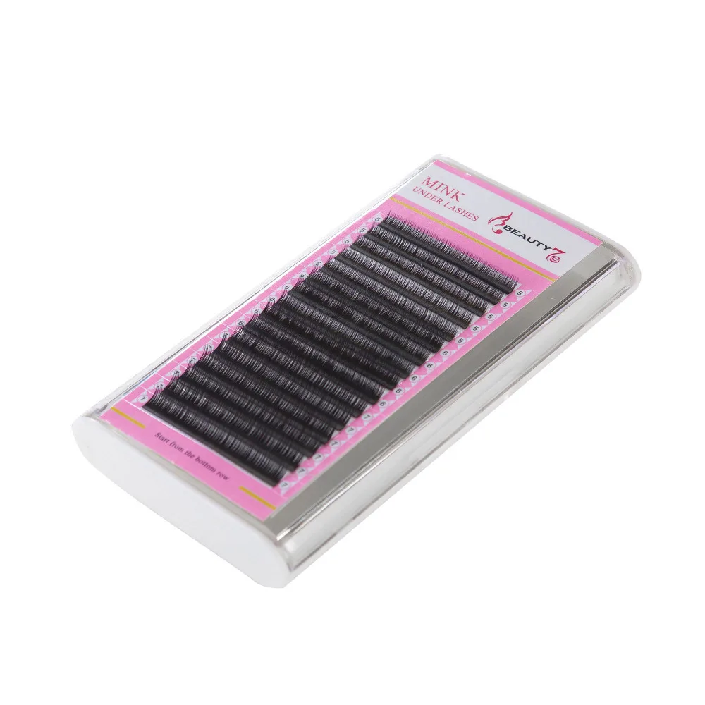 Ресницы для наращивания BEAUTY7 J Curl 0 1 мм * отдельные ресницы смешанной длины