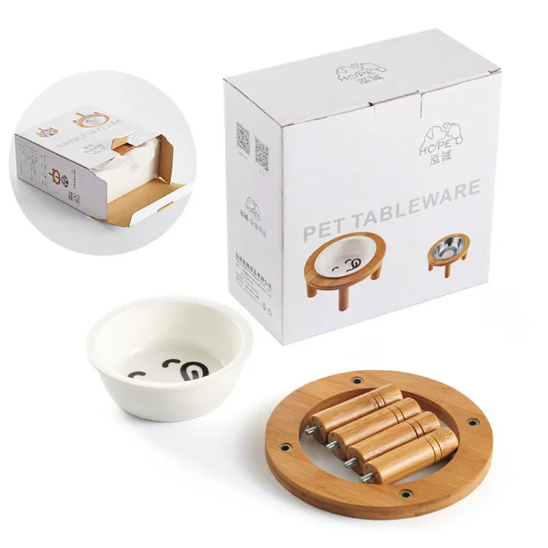 Одинарная миска для домашних животных кошек и собак керамическая питомцев с