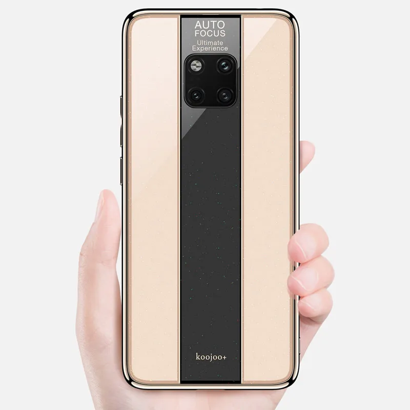 Чехол для Huawei P30 роскошный покрытый краем из ТПУ окрашенный стеклянный чехол Mate 20