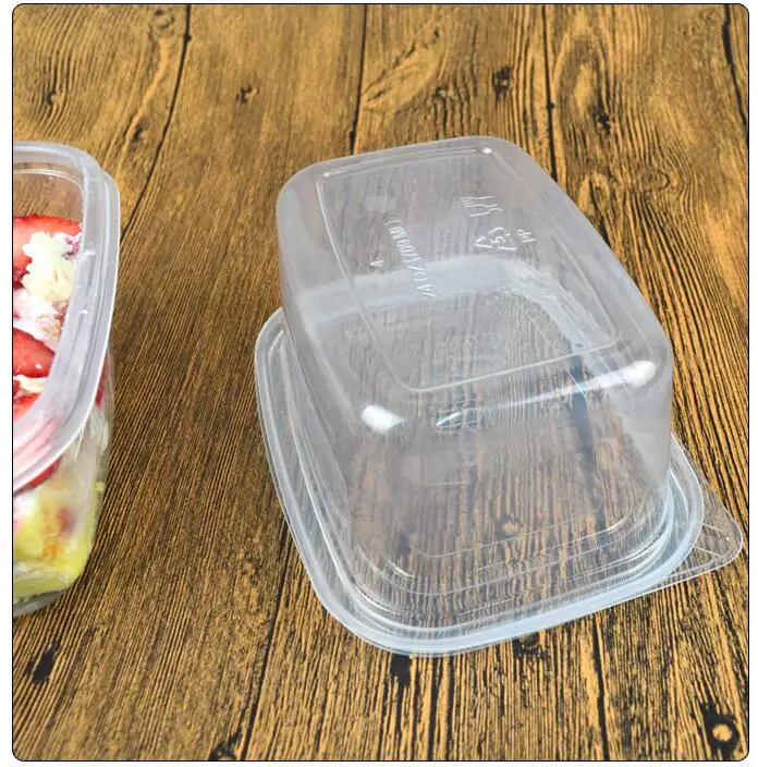 Пластиковая пищевая упаковка прозрачная пластиковая коробка одноразовая