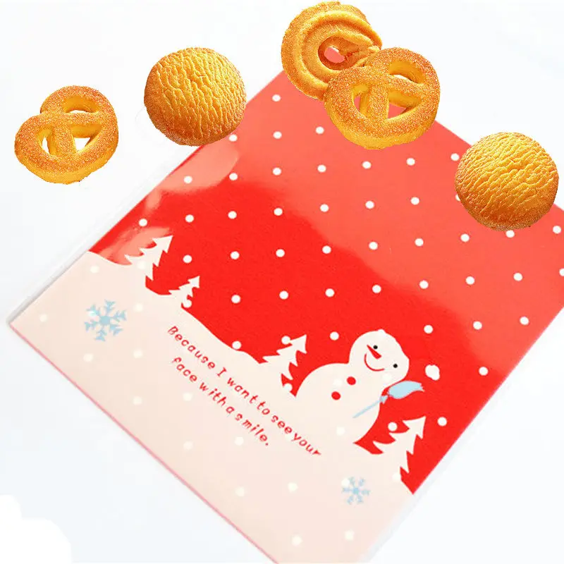 Горячие 10 шт. Рождество печенье Выпекать упаковки Сумки подарки новый год