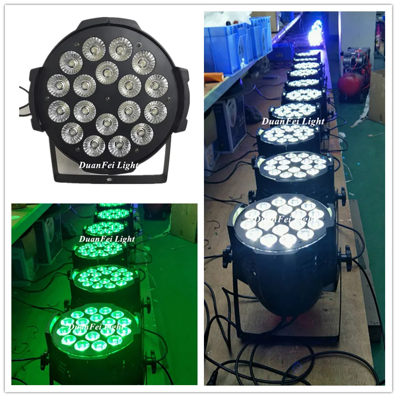 12 шт. светодиодный светильник dmx 18x12 Вт rgbw 64 шт.|Эффект освещения сцены| |