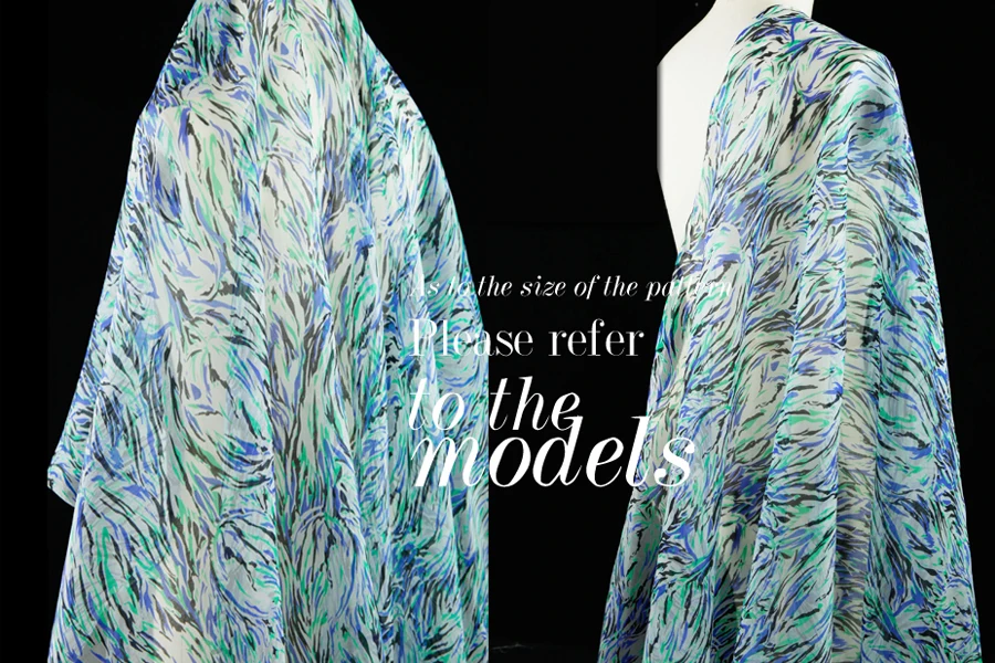 Ткань из органзы чистого шелка тутового шелкопряда скульптурная лист