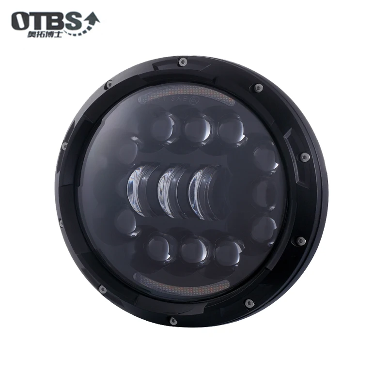 OTBS 7-дюймовая круглая светодиодная фара ангельский глаз с 7-дюймовым корпусом