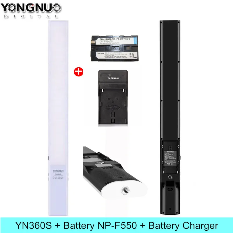 YONGNUO YN360S ручной светодиодный светильник со льдом 3200 K-5500 K для студийной фотосъемки лампа для телефона с управлением приложением для фото 360 S светильник ing