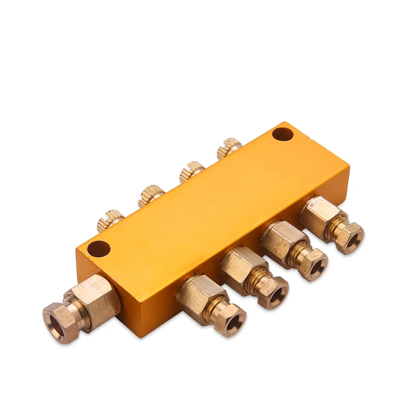 

Brass Adjustable Lube Oil Distributor Value Manifold Block