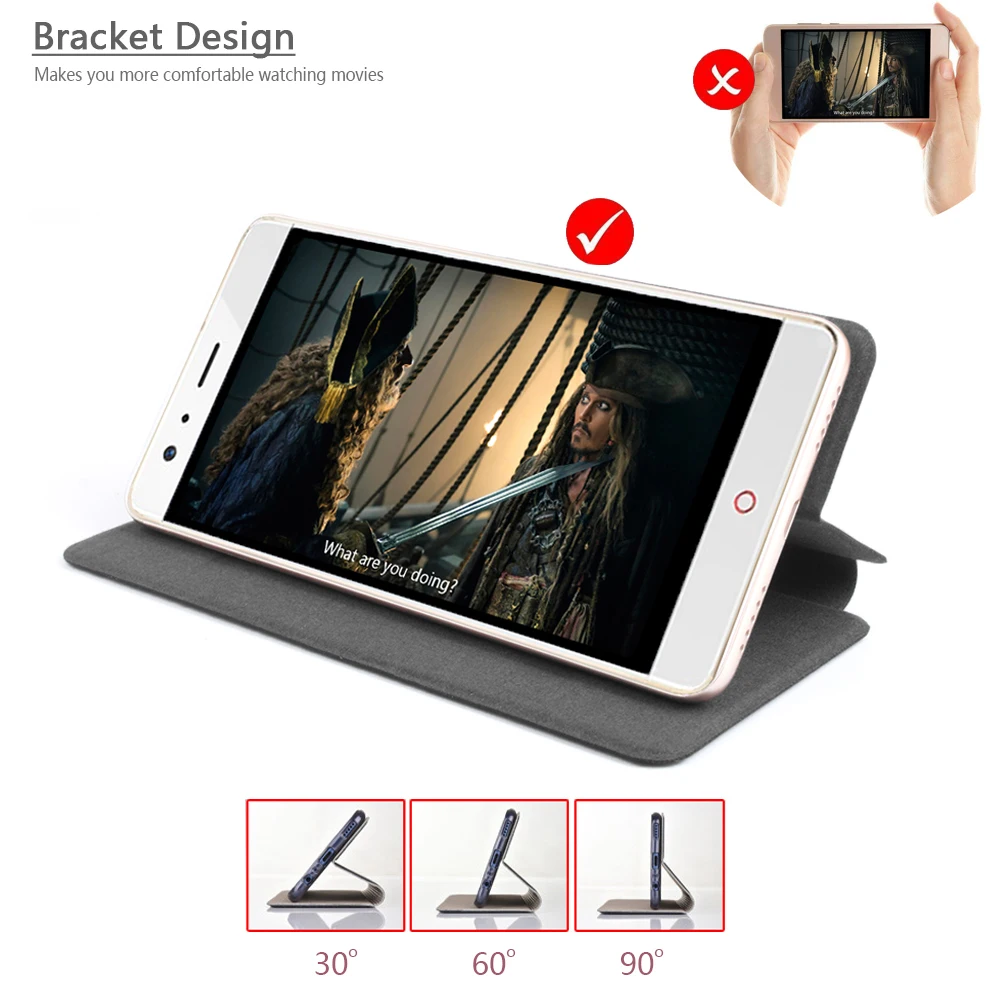 Роскошный кожаный чехол для zte Nubia Z17 lite флип чехлы портмоне телефона|Чехлы-книжки|