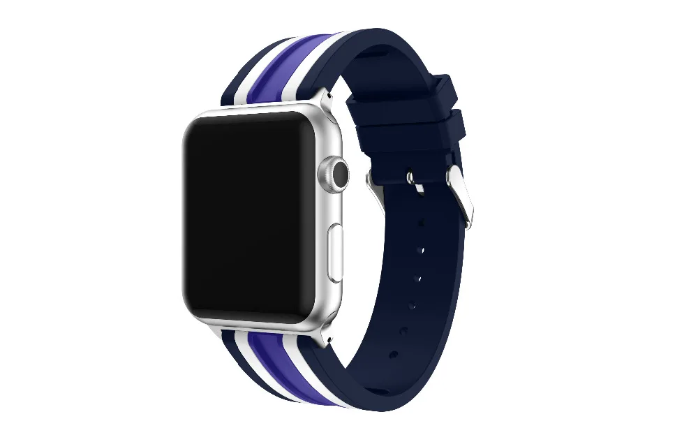 Osrui силиконовый ремешок для спортивных часов для Apple Watch, версии 4 полосным 44 мм 40 мм, correa, наручных часов iwatch серии 4/3/2/1 42 мм/38 мм браслет на запястье с резиновой лентой