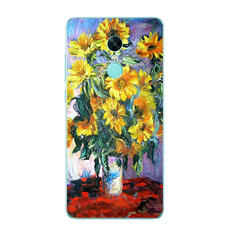 6376 08 Для Xiaomi Redmi Note 3/Redmi Note 4X 5A Phone случай для Redmi Примечание 4/Pro Shell для Redmi Note 2 дизайн «масляная живопись» окрашенный - Цвет: 6376 08