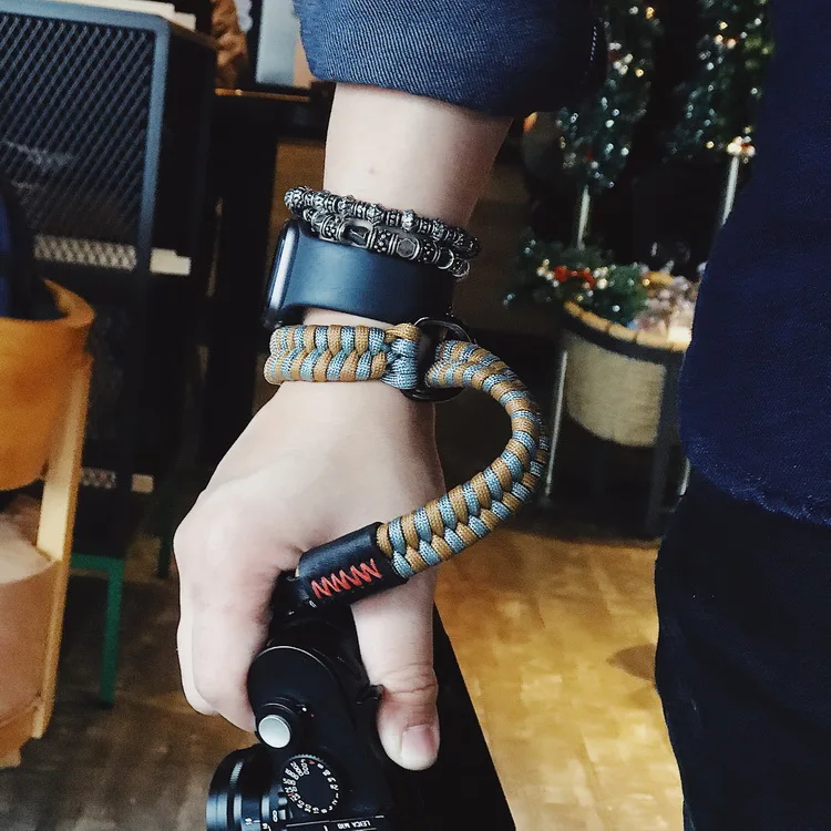 Жесткий нейлоновый веревочный ремешок для камеры ремень для Leica M10 Fuji-плёночный XT10 XT20 XT30 X100 Ricoh GR2 GR3 NIKON Z6 Z7
