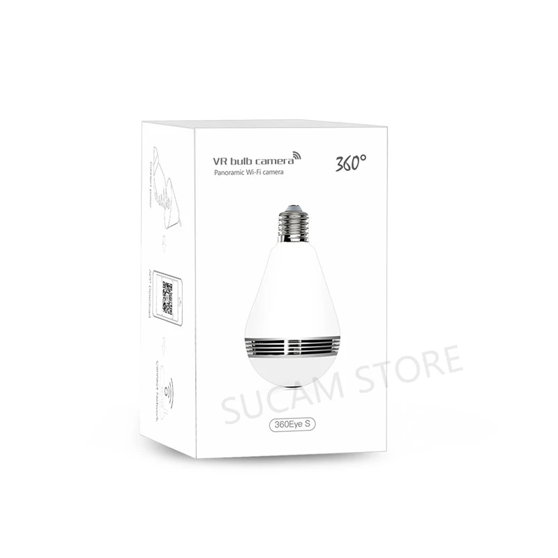 SUCAM Домашняя безопасность мини ip камера Wifi 2MP 3MP панорамная лампа свет 360 градусов