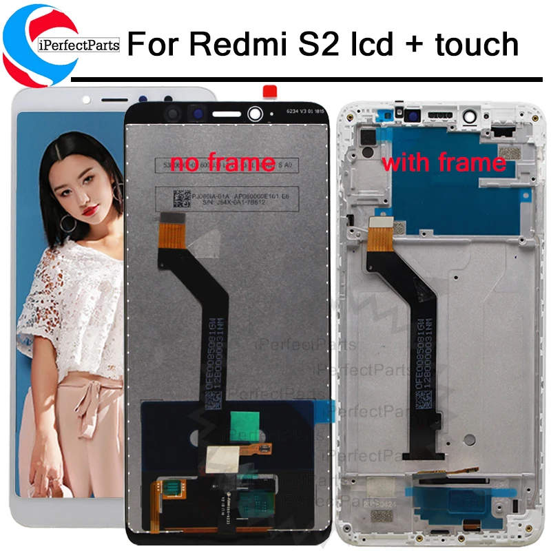 ЖК дисплей для Xiaomi Redmi S2 в сборе с рамкой замена s2|Экраны мобильных телефонов| |