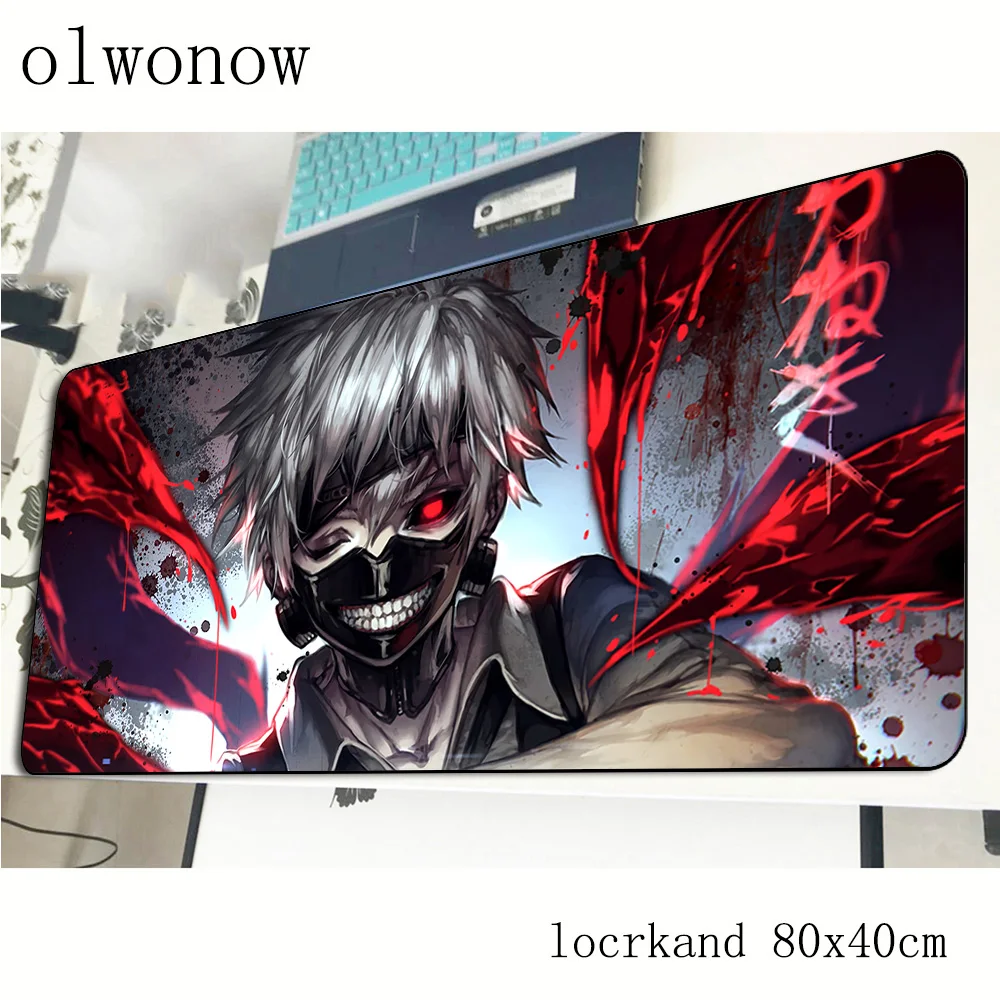 

Tokyo Ghoul mousepad 800x400x3mm HD print gaming mouse pad gamer mat High quality game computer desk padmouse keyboard play mats