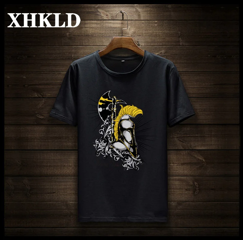 XHKLD модный принт для мужчин футболка дьявол необычная одежда короткий рукав