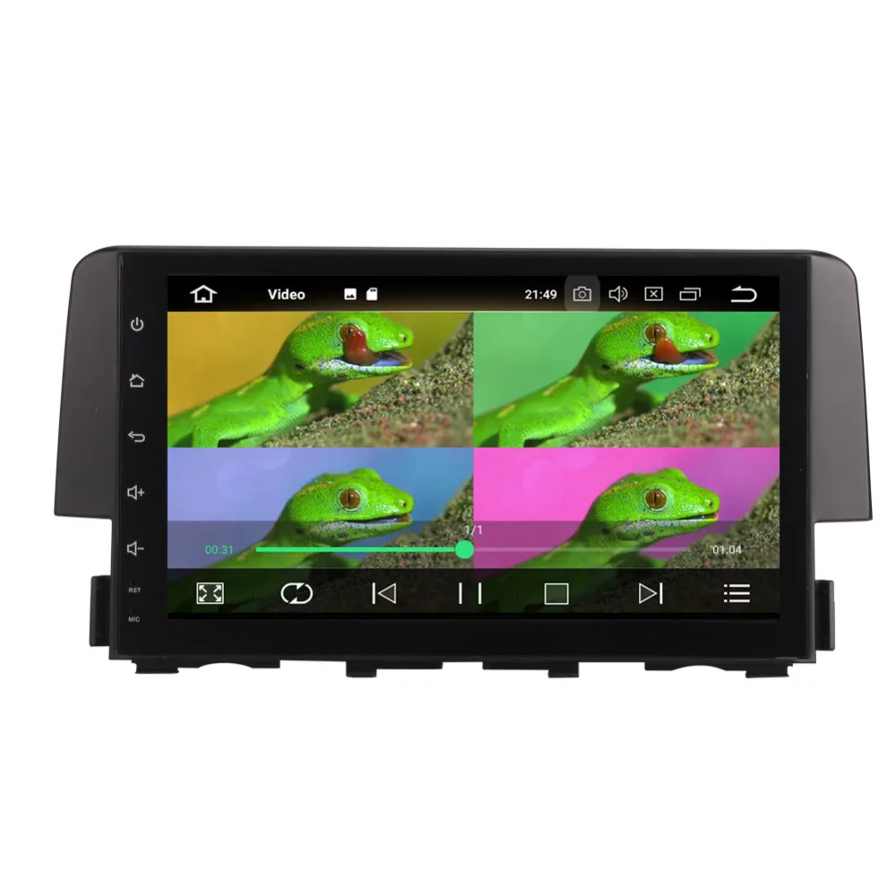Автомобильный мультимедийный плеер 9 дюймов 4 Гб ОЗУ Android 8 0 IPS экран для Honda Civic 2016