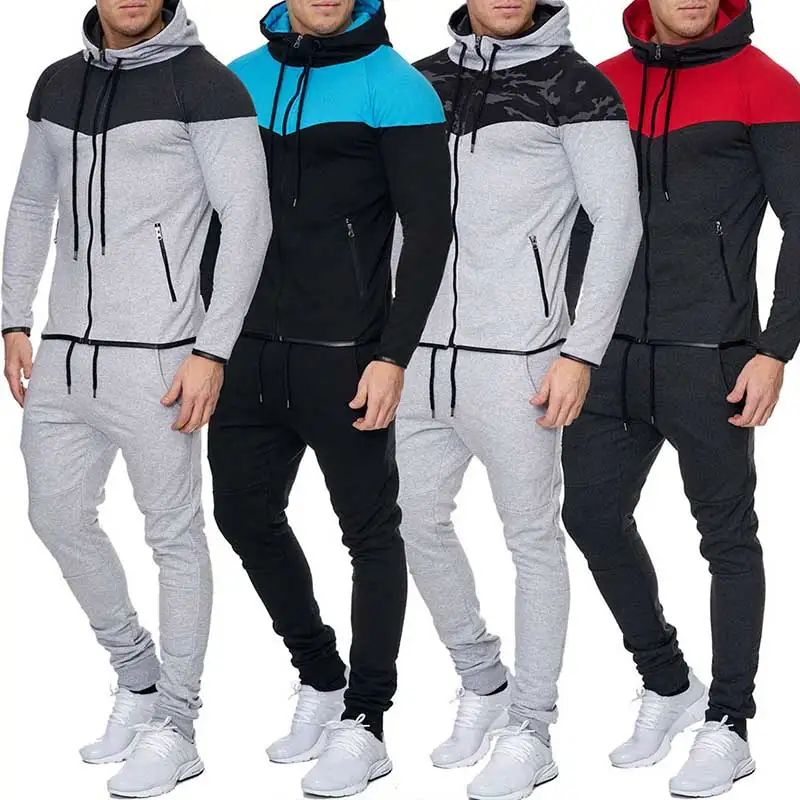 Мужской спортивный костюм Zogaa повседневный комплект из 2 предметов толстовка с