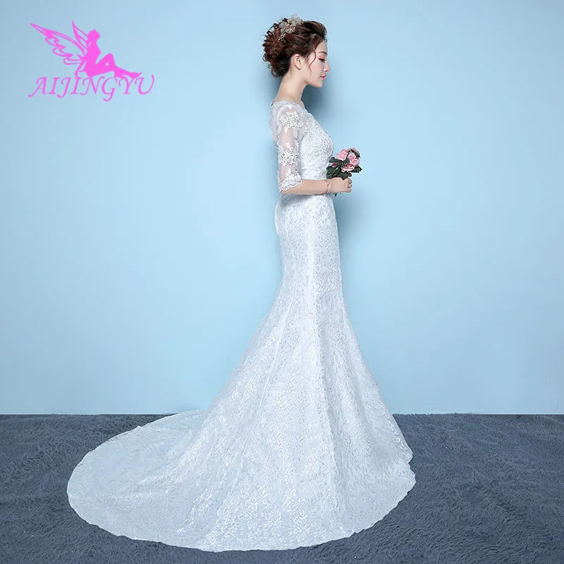 AIJINGYU Свадебные платья Короткое свадебное платье милое бальное WK178|Свадебные