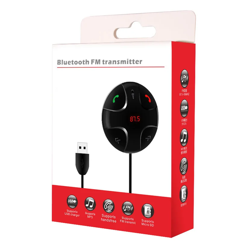 Bluetooth автомобильный комплект FM29C беспроводной передатчик HandfreeFM mp3 плеер аудио SD TF