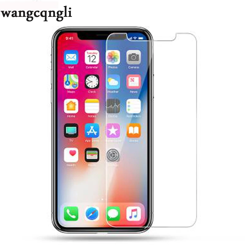 

wangcangli 9H ultra-thin tempered glass for iphone6 6S Plus 7 8 screen protector glass for iphone X 10 8 7 6s 5 5s glass