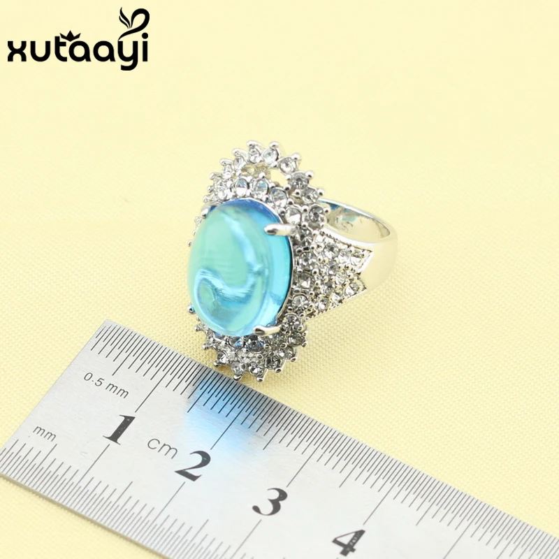 Женский модный комплект из колье серёг и браслета стерлингового серебра |