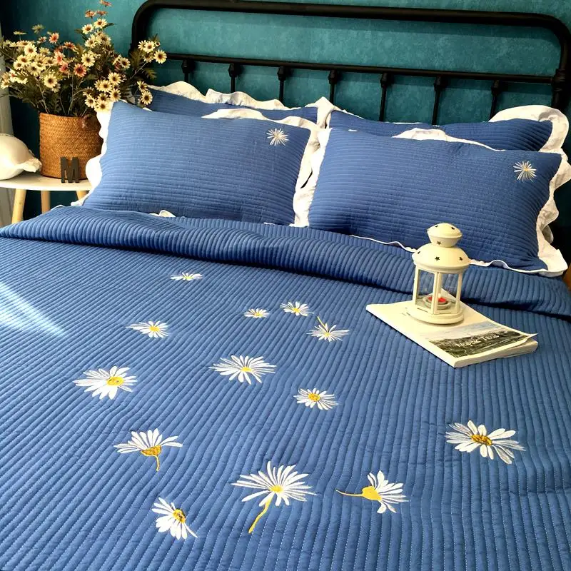 Лидер продаж 3 шт./компл. в Корейском стиле хлопковые Одеяло стеганое покрывало