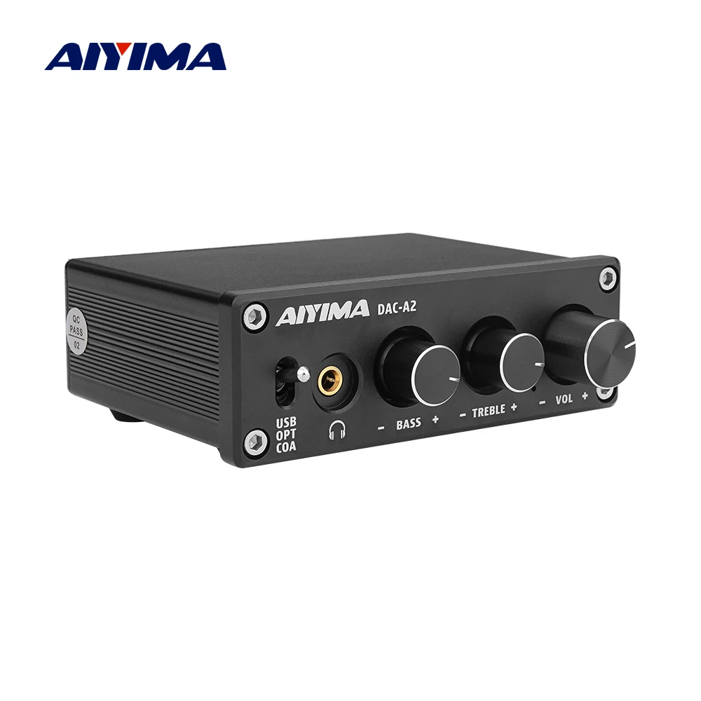 AIYIMA мини усилитель 2 0 Hifi цифровой декодер USB DAC аудио для наушников 24 бит 96 кГц