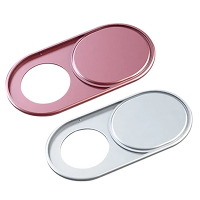 1x Pink 1x Silver Orsda чехол для веб-камеры motebook камера для ноутбука крышка металлическая защита слайдер телефон ПК для ноутбуков веб-камера крышка магнит наклейка - Цвет: 1x Pink 1x Silver
