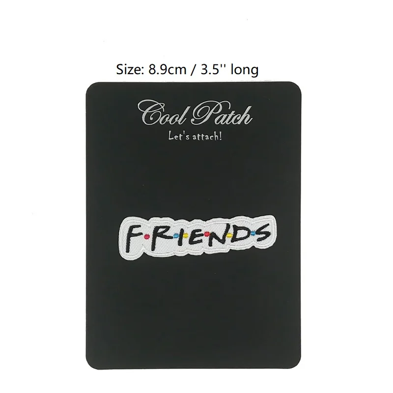 Нашивка с вышивкой помощью утюга для друзей нашивка футболки переводная