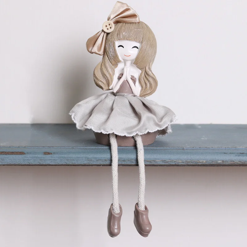 Современная светодиодная модель для девочек из смолы миниатюрные фигурки