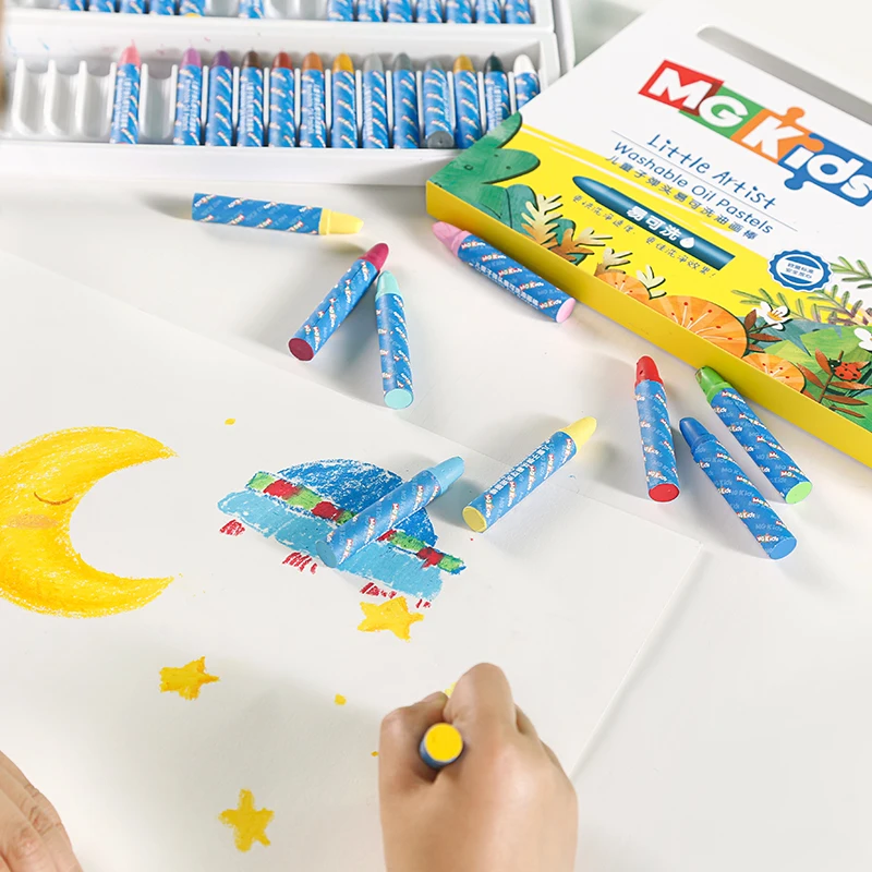 

12/24/36 Colors Washable Oil Pastel Brush Pen Student Painting Crayon Drawing Sketch Art Supplies School Stationery ZGM91151