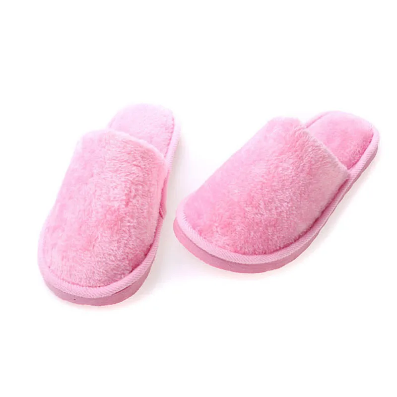 Winter Ladies Slippers Plush Women's Home Warm Couple Bedroom Shoes Hotel Disposable Unisex Large Size 28*11CM | Обувь