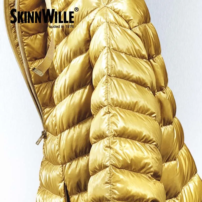 Skinnwille Зимние Пальто И Куртки Женщины Вниз Зимняя Куртка Одежда Утолщенние Сохраняющее Тепло зимние куртки женские женский пуховик пальто Новинка женское пальто