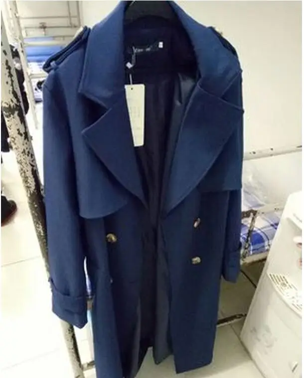 Весенне осенний Новый Розовый Женский Тренч 2017 длинный Повседневный однобортный