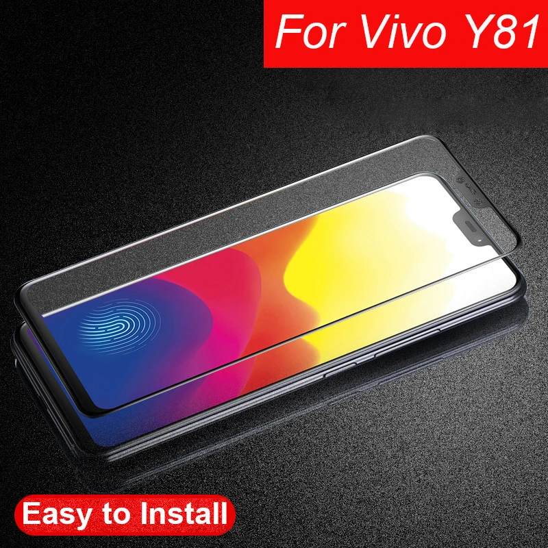Закаленное 3d стекло с полным наклеиванием для Vivo Y81 защитная пленка экрана 6 22