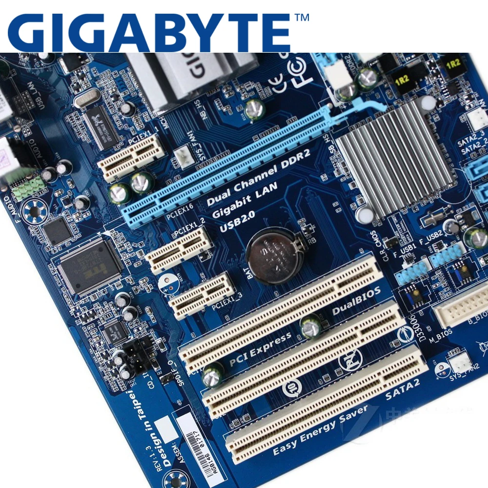 Настольная Материнская плата GIGABYTE GA P41 ES3G G41 Socket LGA 775 Q8200 Q8300 DDR2 8G ATX UEFI BIOS