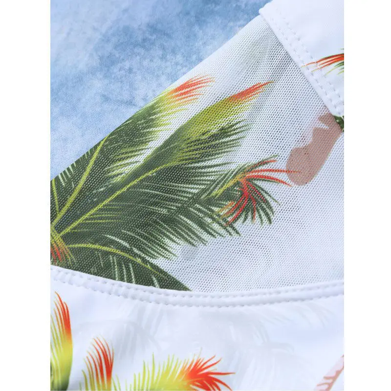 Женский монокини с принтом купальник пляжная одежда пуш-ап бикини | Спорт и