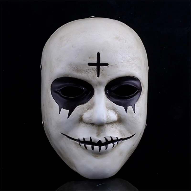 Анонимные маски из смолы Судная ночь маска смайлик на все лицо для вечевечерние