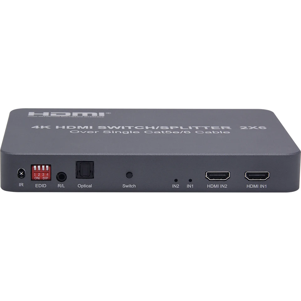 4 K @ 30 Гц HDMI удлинитель 100 м 2x6 переключатель передатчик с 2 вход + выход канала RJ45