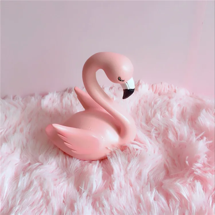 Розовая птица украшение для домашней комнаты Ins фото фон Розовый Туалетный