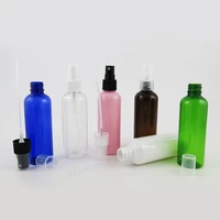30 x 100ml diy blue amber green clear pink white pet plastic perfume bottle 100cc plastic parfum fragrance atomizer