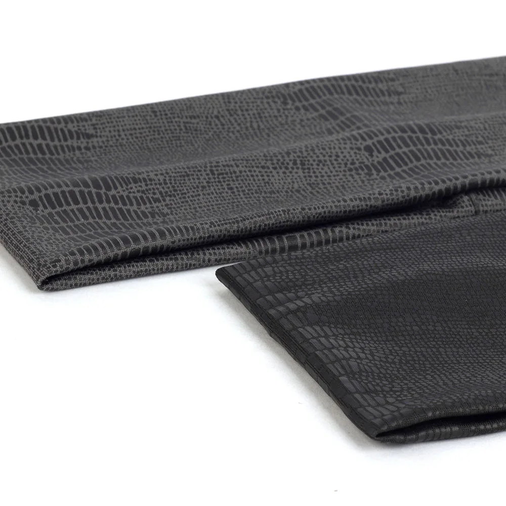 Женская эластичная повязка на голову с узором крокодиловая кожа Аксессуары для