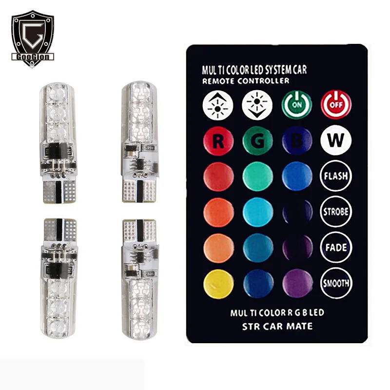 GOOGION led w5w T10 t10 RGB автомобильный интерьерный светильник украшение ширина удаленное