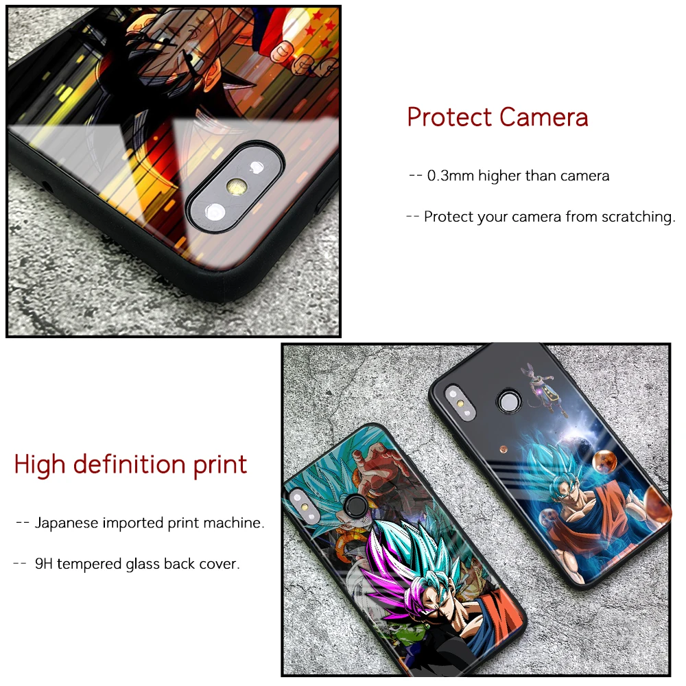 Чехол FinderCase для Xiaomi mi x 3, чехол из закаленного стекла с жесткой задней поверхностью Dragon Ball Z, чехол Гоку для Xiaomi mi 6 8 9 SE lite mi x 2 2 s 3 max 3