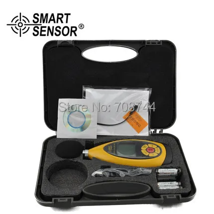 Measuring Range 30-130dB Capacitance Microphone AR854 Handheld Digital Noise Sound Level Meter Tester |