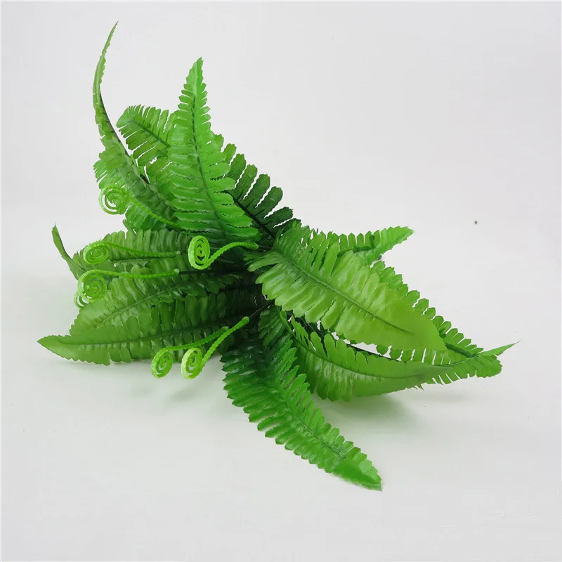 Искусственные зеленые цветы 7 ветвей имитация реалистичных растений Цветочный