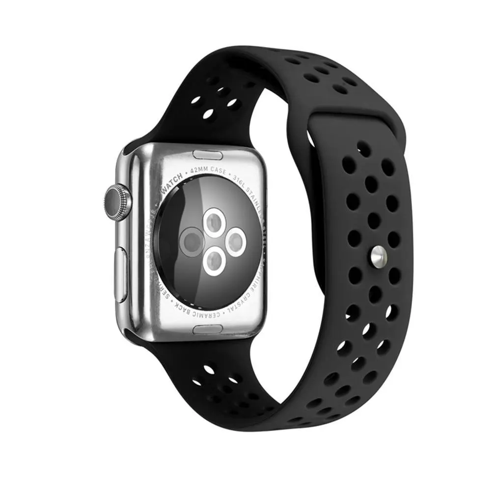 Силиконовый спортивный браслет для Apple Watch iWatch Series 1 2 3 Nike+.