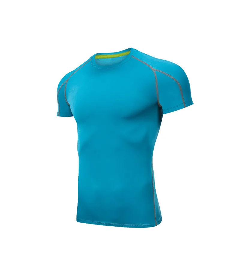 15 Colors Running T-shirt New Pro Fitness Wear Summer Men Quick Dry Cycling Top Gym Shirt Bike Jersey Running Clothing - Цвет: 8