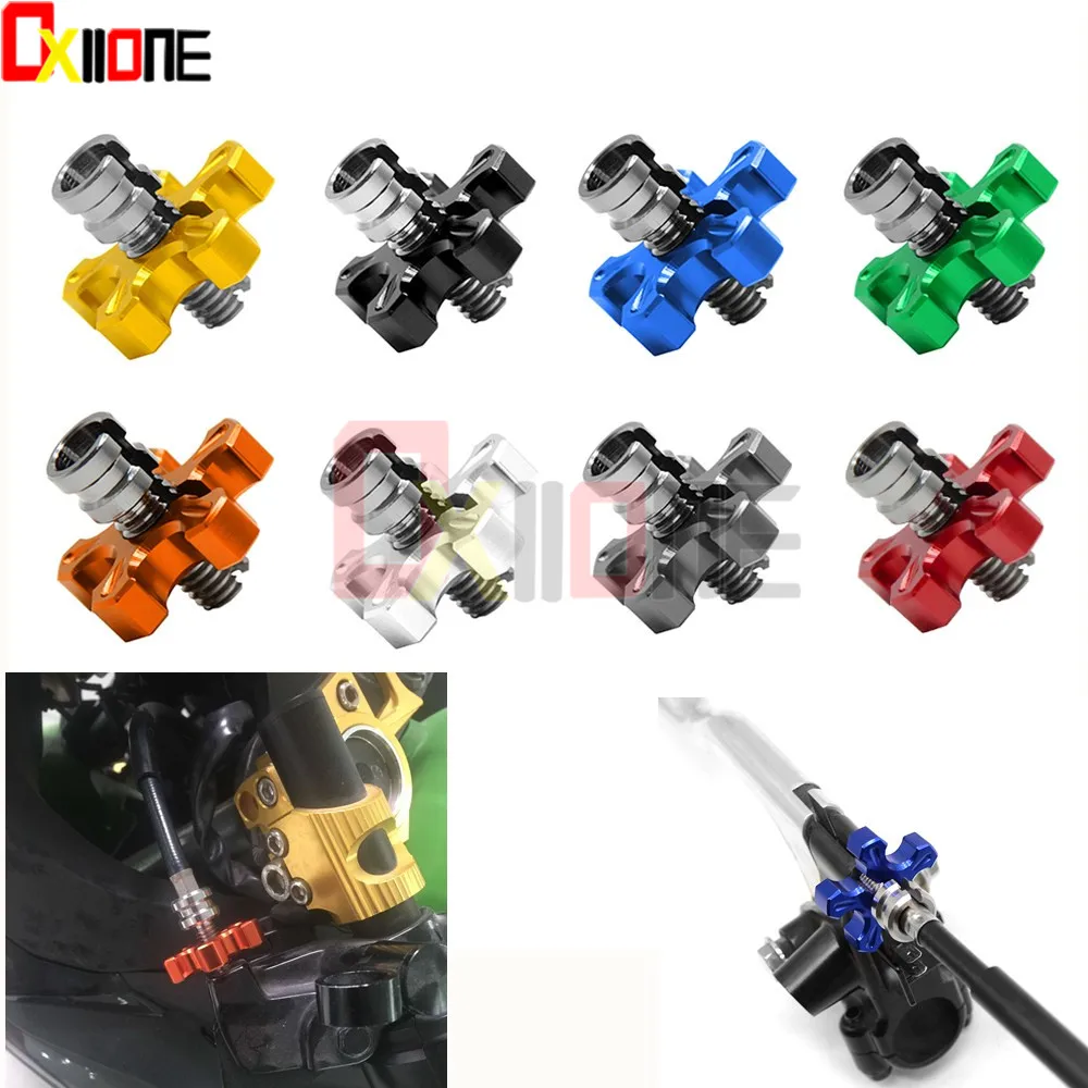 

Motorcycle CNC Billet Clutch Cable Wire Adjuster Screw 8mm/10mm *1.25 For Yamaha TZ125 TZR125L TZR125R TZR250 TZR50 V-Max 1200