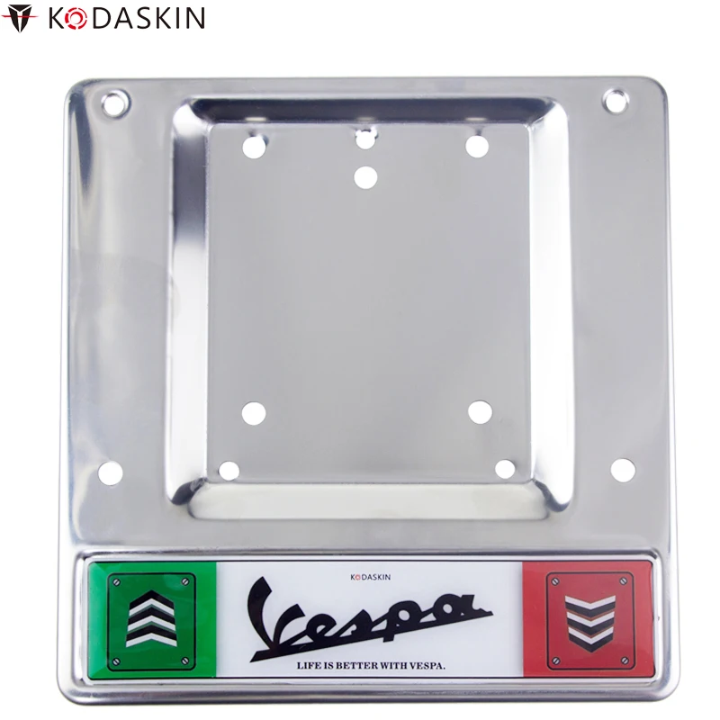 

KODASKIN Lisence Plate Support Holder for Piaggio Vespa gts300 gts 300 GTS GTV LX Primavera Sprint PX 946 50th Anniversary